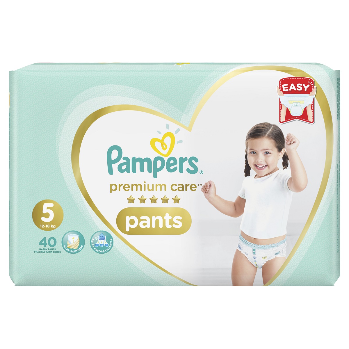 Pampers Premium Care Pants Diapers (size-5 X Large, 40pcs)