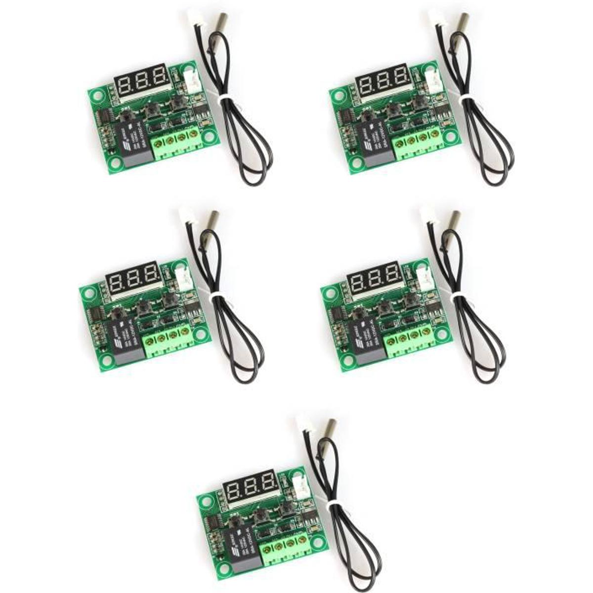 5pcs/lot W1209 Mini thermostat Temperature controller Incubation thermostat temperature control switch