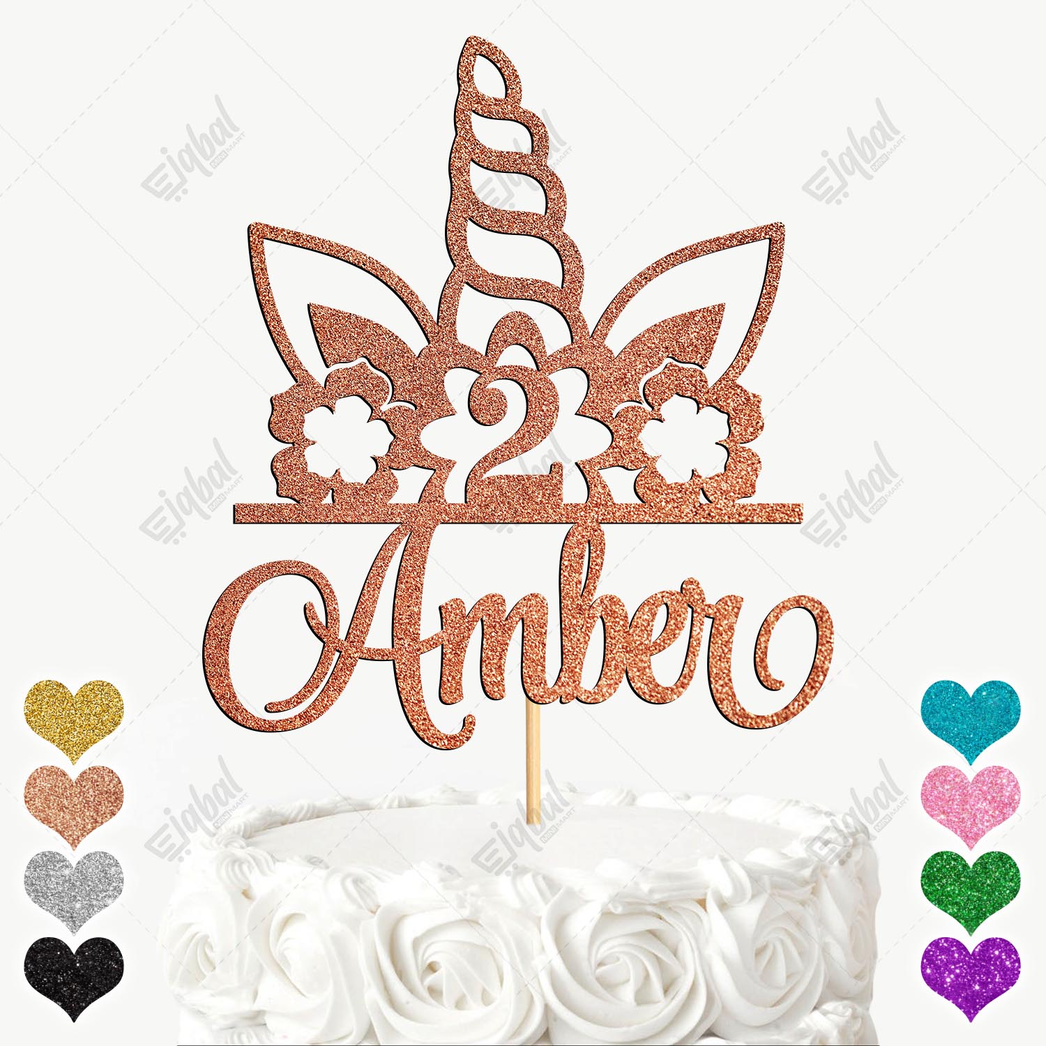 4th Birthday Unicorn Cake Topper SVG Graphic by Tharn Design Studio ·  Creative Fabrica