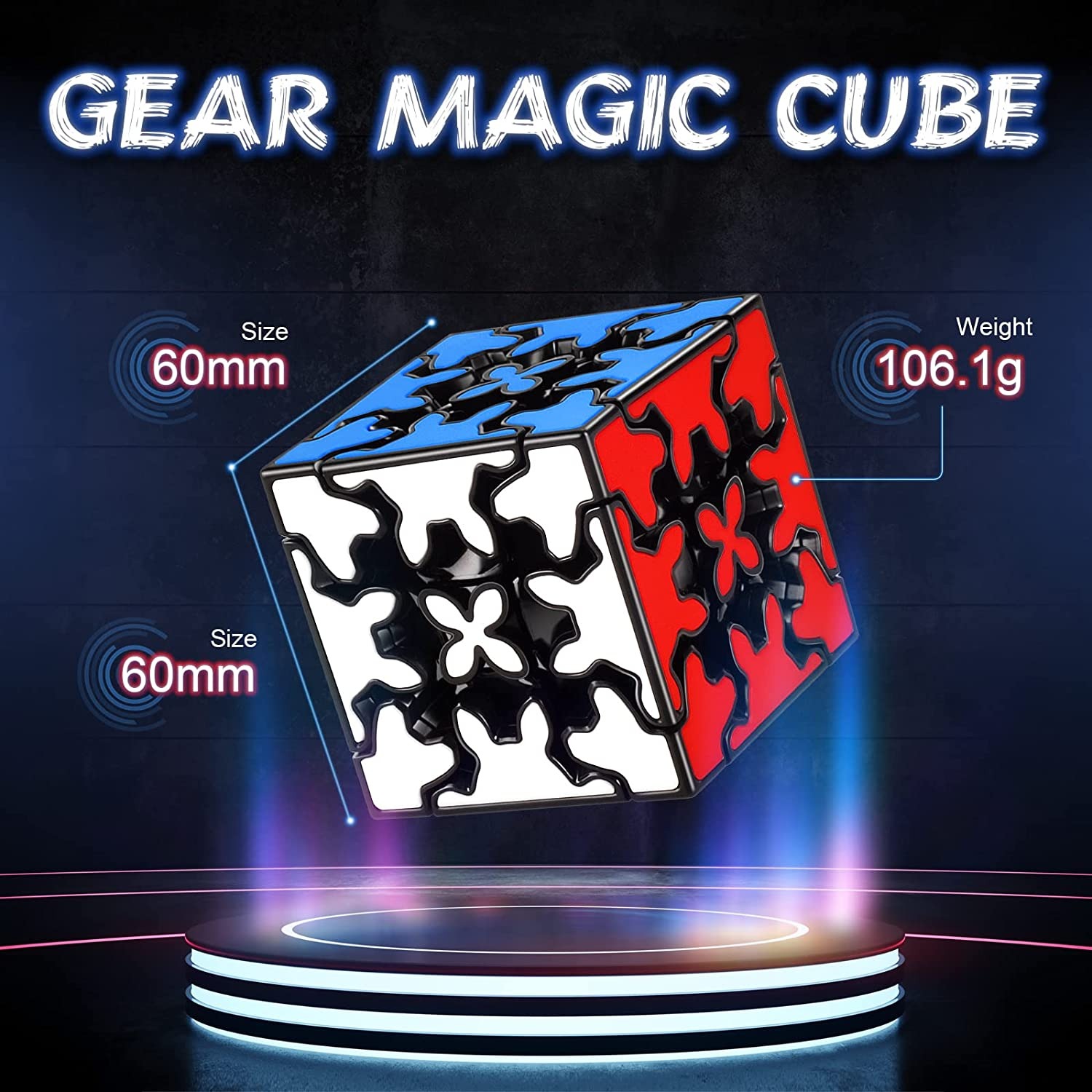 QIYI Gear Cube(tiled) Rubik's Cube Daraz.pk