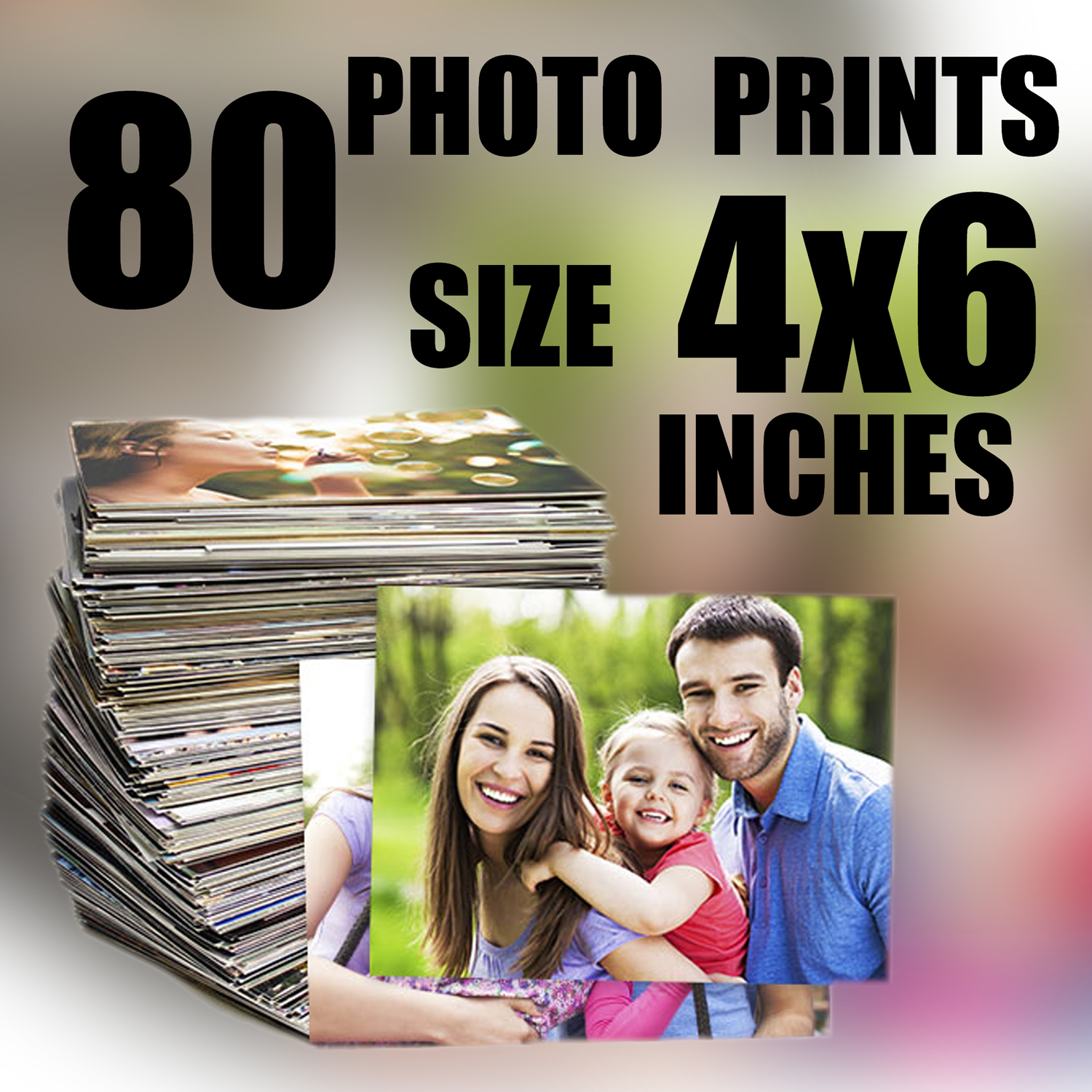 4x6 Customized Photo Print Single & Set of 5/10/15 pcs with Digital High Quality Resolution