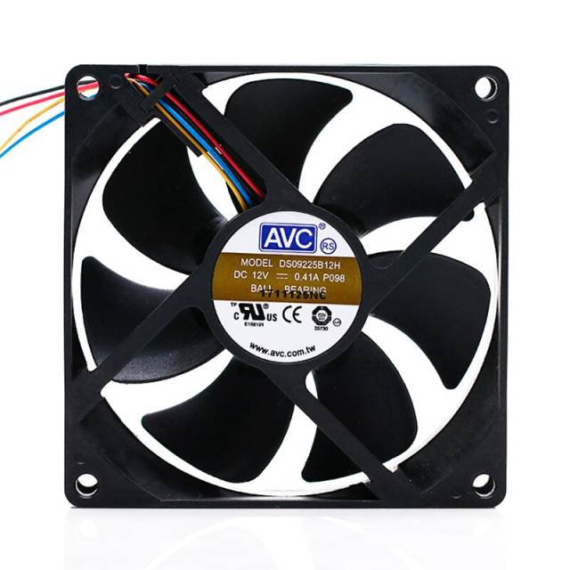 12V DC 4 Inch High Speed Cooling Fan - High Quality Computer Fan wIth 12V Adapter - Size: 92x92x25mm