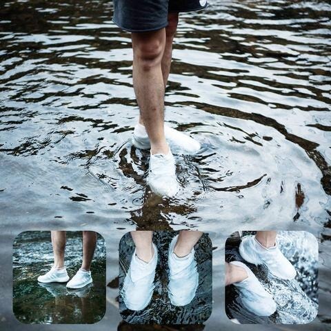 New  Waterproof Shoes Cover Rain, Waterproof Rain Boots Cover Anti Slip Washable Reusable for Family&Ladies &Children