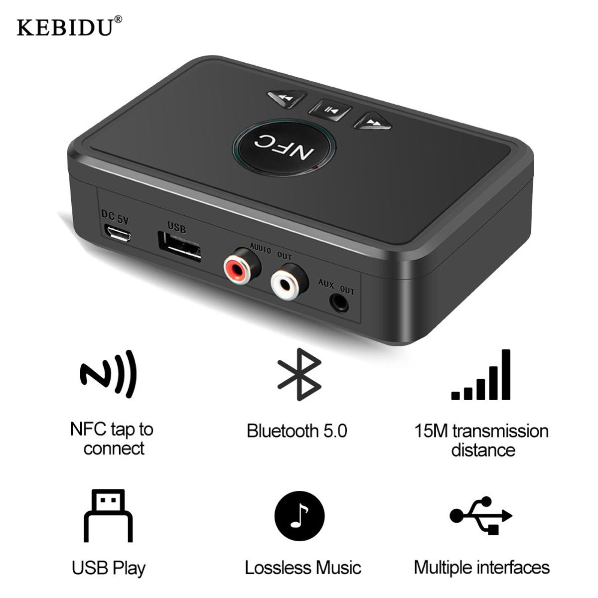 KEBIDU Mini Wireless USB Bluetooth 5.0 Adapter For Car Radio Subwoofer  Amplifier Multimedia Audio Adapter Bluetooth Receiver - AliExpress