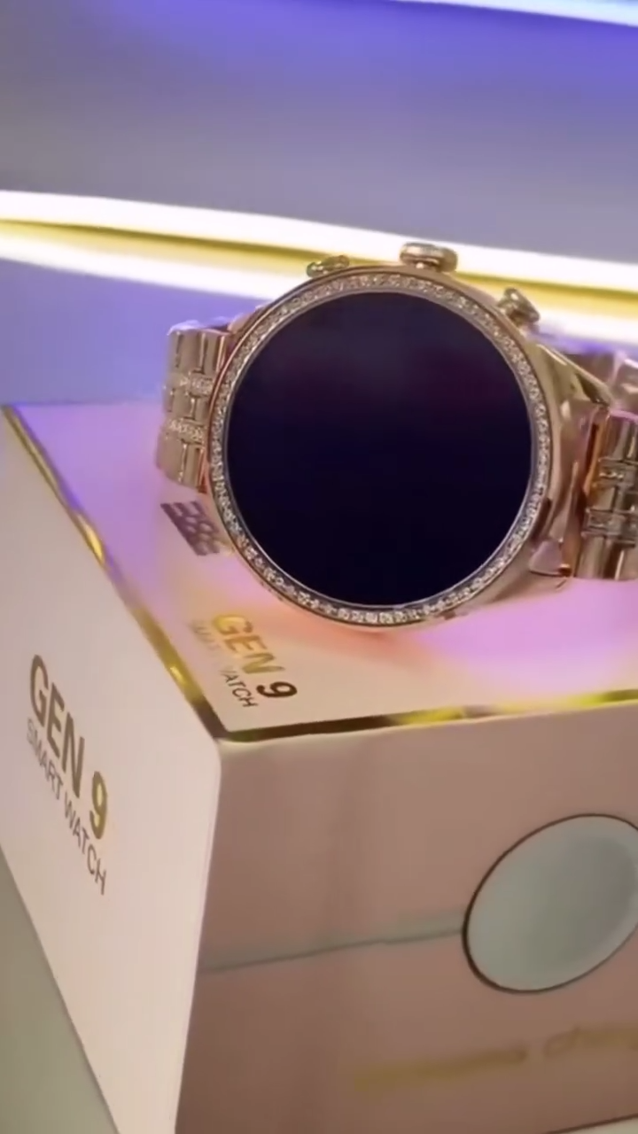 Gen9 Ladies Smartwatch with Strap HD Display 1.3 inch Screen, Bluetooth Calling, Dual Straps (Rose Gold)