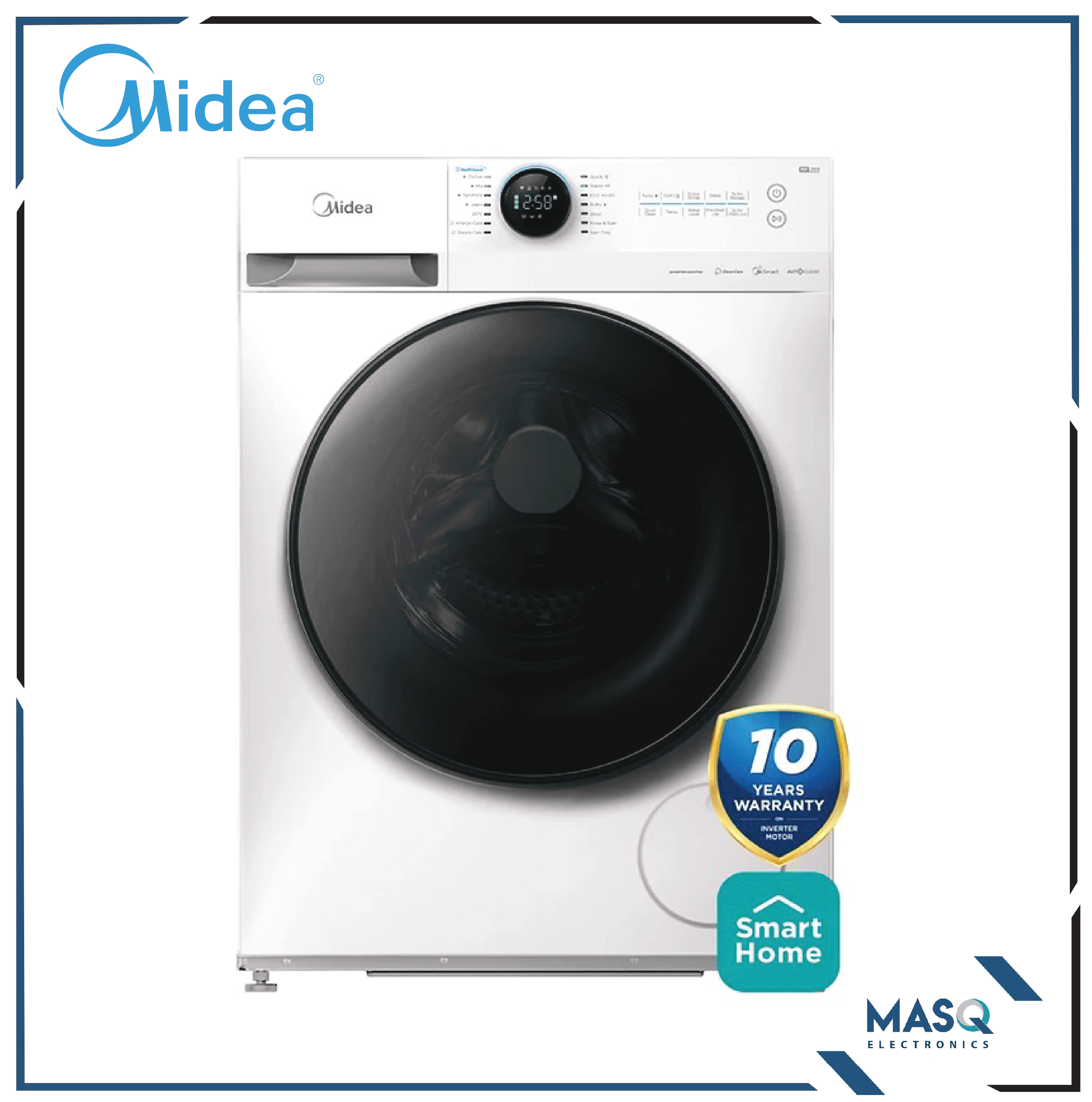 Midea 9Kg Front Load Washing Machine MFL90-JUU1403B