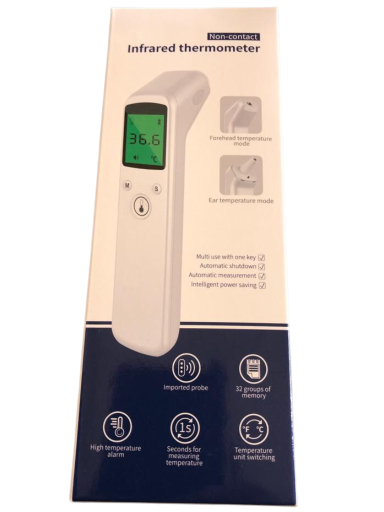 Infrared thermometer ear temperature mode forehead temperature mode