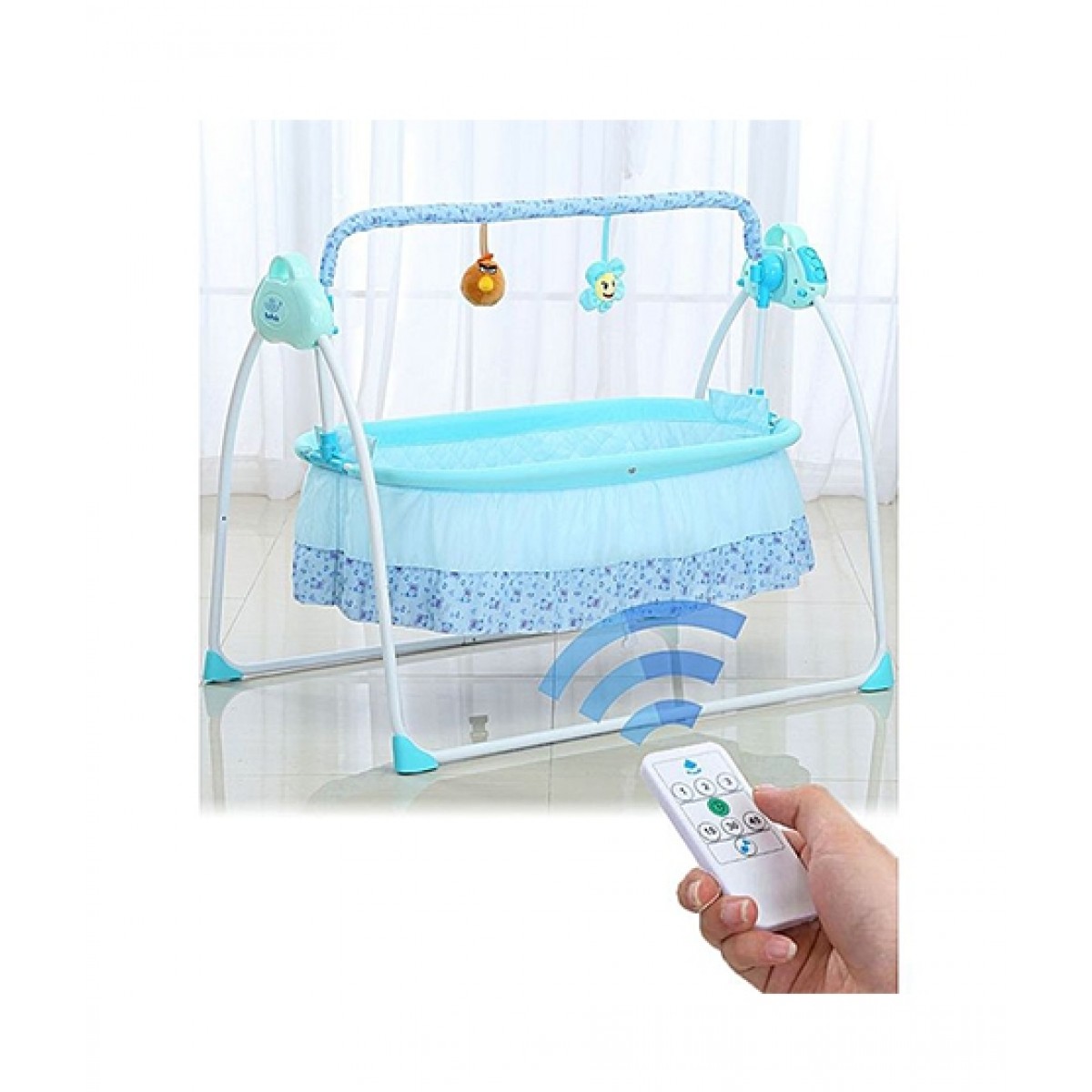 automatic swing baby cot
