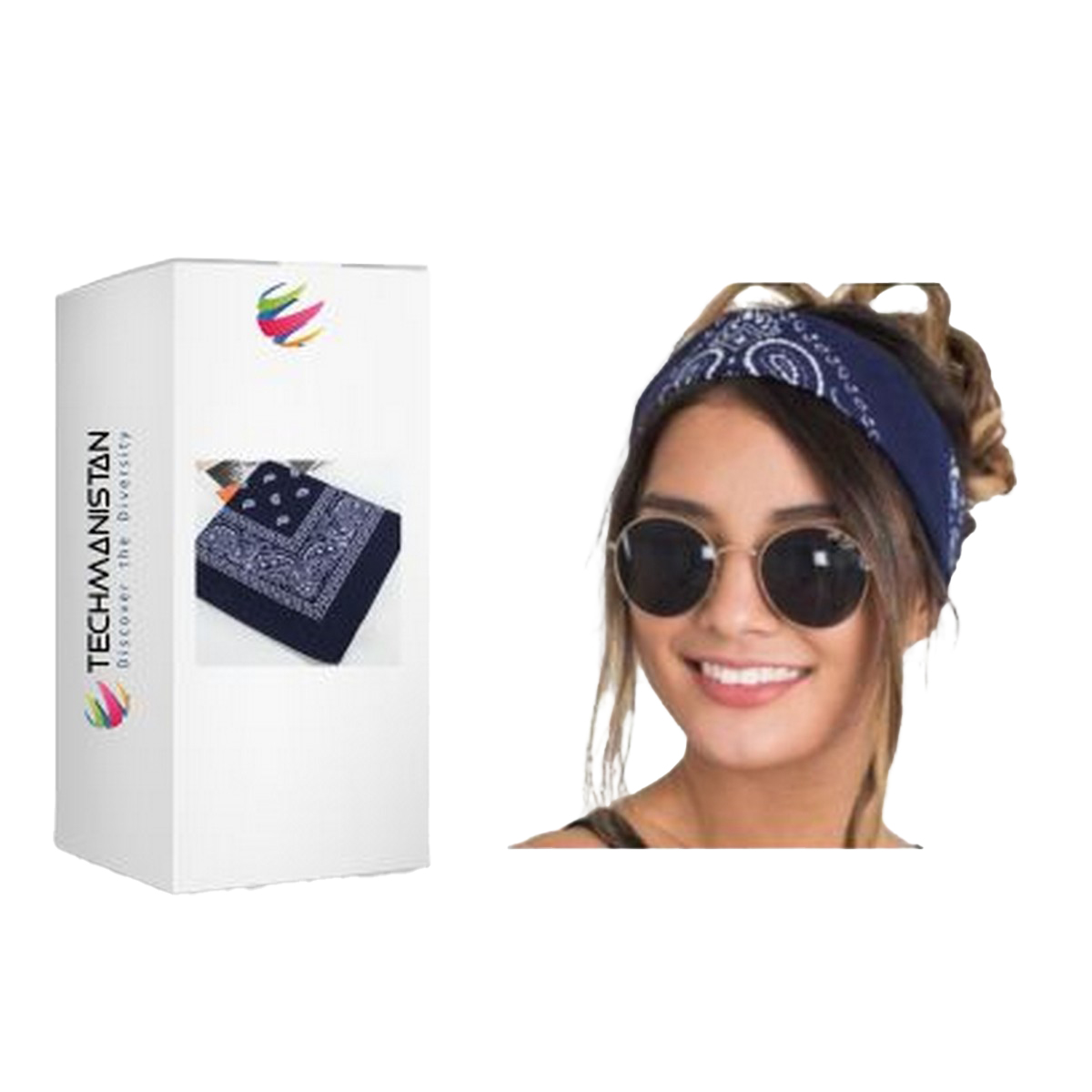 Techmanistan Trending Paisley Bandana Scarf, Bandana for Girls, Bandana for Men Head