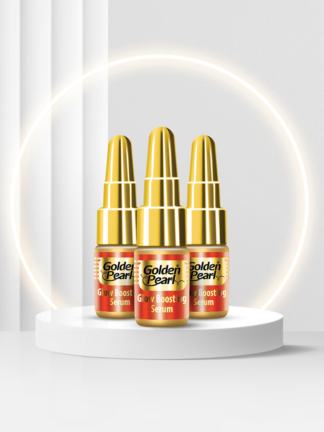 Pack of 3  Golden Pearl  Glow Boosting Skin Serum 3ml