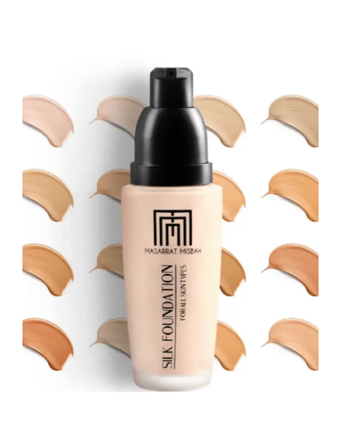 Masarrat Misbah Silk Foundation Swatches Silk Foundation Masarrat