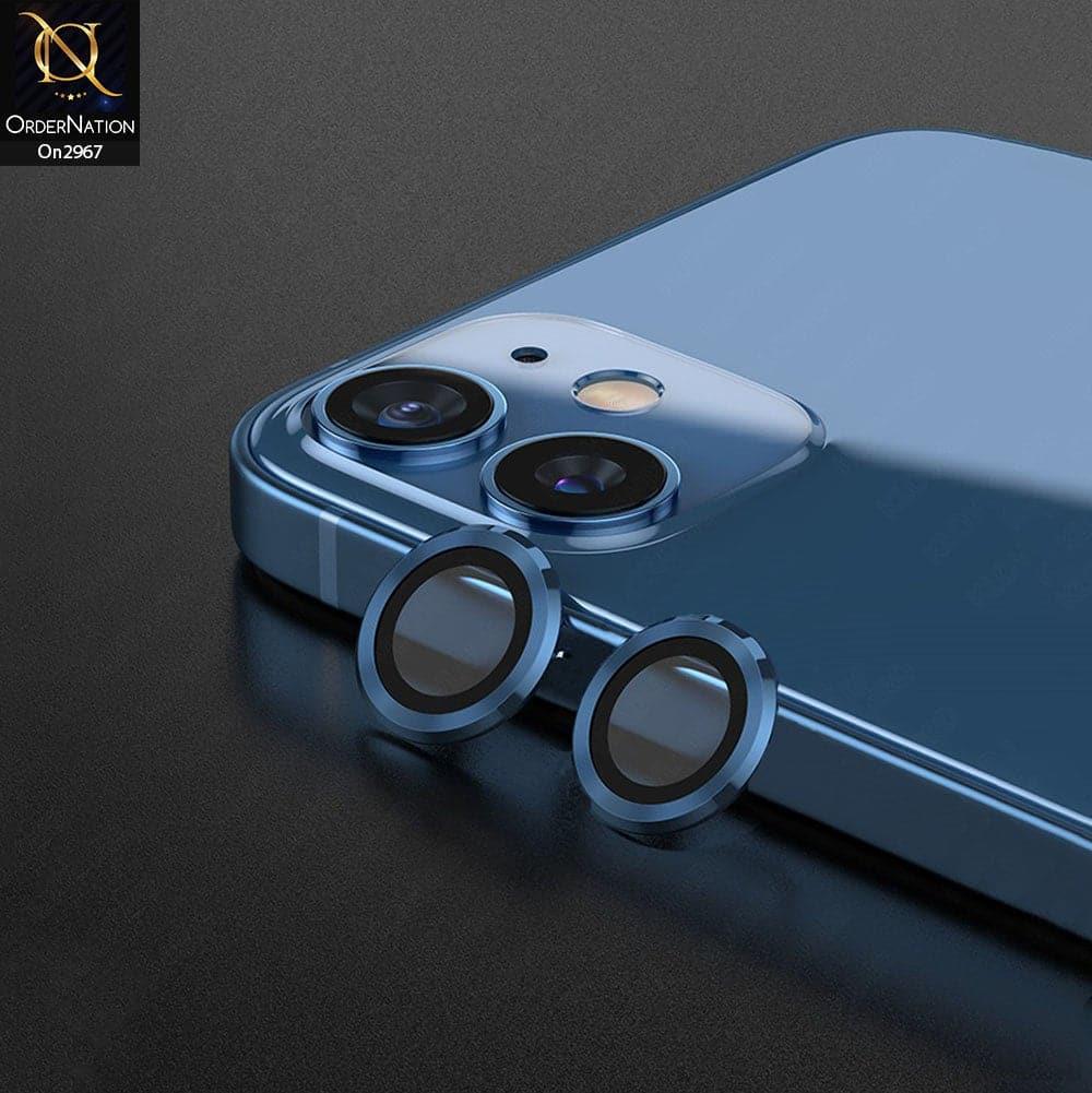 For 12 /12Mini Camera Lens Protector Premium Tempered Glass Film Aluminum Alloy Lens Screen Cover Case