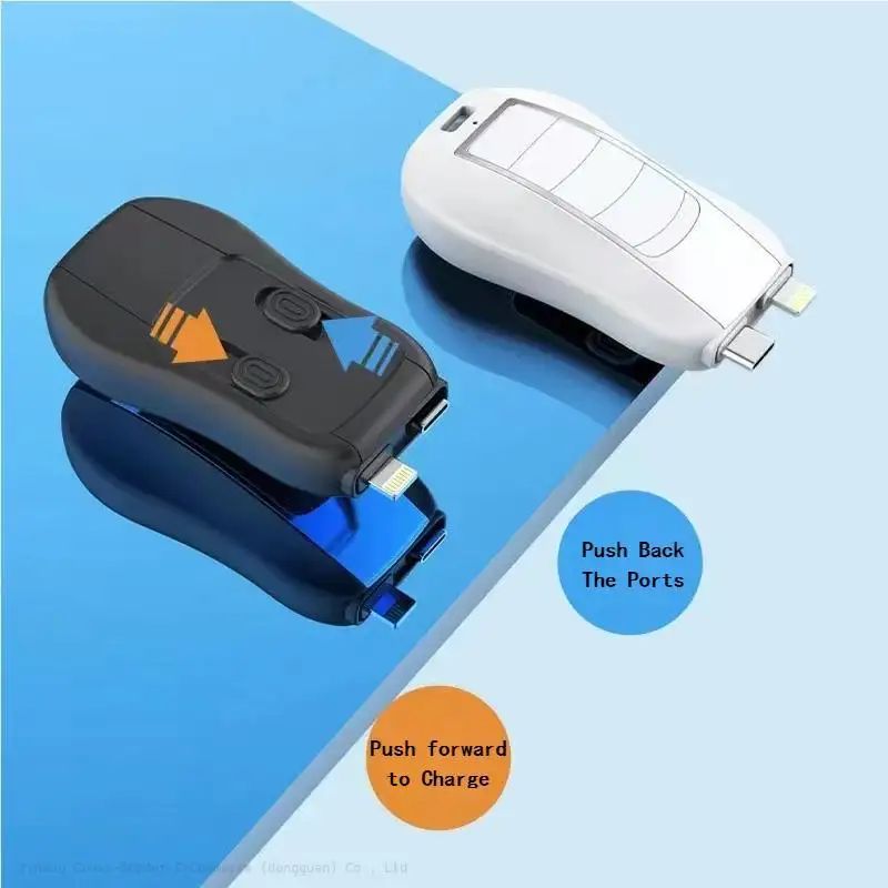 New 2 in 1 Keychain Portable Key chain Power Bank Emergency Charging Treasure Wireless Portable Charger price in Pakistan