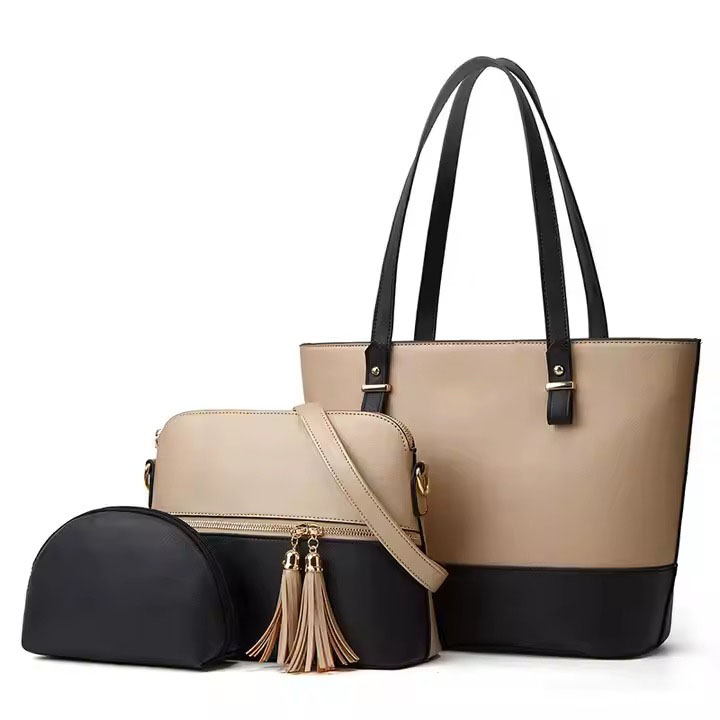 Handbags Set 3 Piece New Large Capacity Handbags For Womens For Girl Ladies College Bags Cross Body