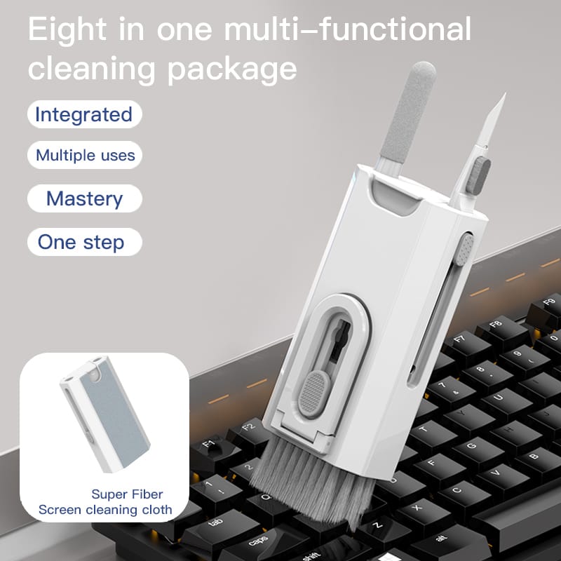 8-Piece Keyboard Cleaning Brush Earplug Cleaning Pen / Computer Gap Cleaning Tool Set 7 in 1 Computer Keyboard Cleaning Brush Kit Cleaning Tool Cleaner Keycap Puller Kit price in Pakistan