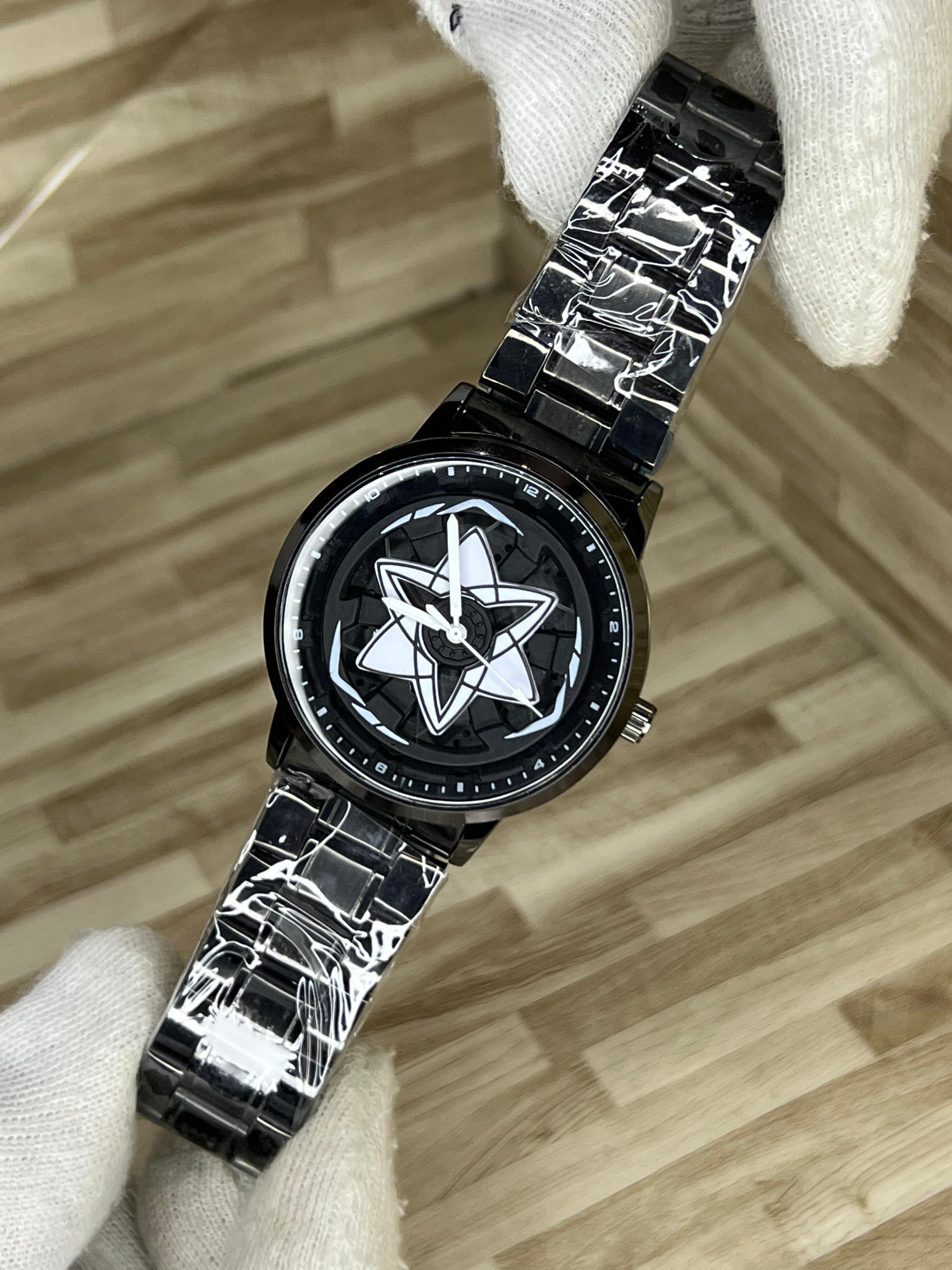 Fashion Rotating Wheel Watch Multicolor Star Dial Party Wear