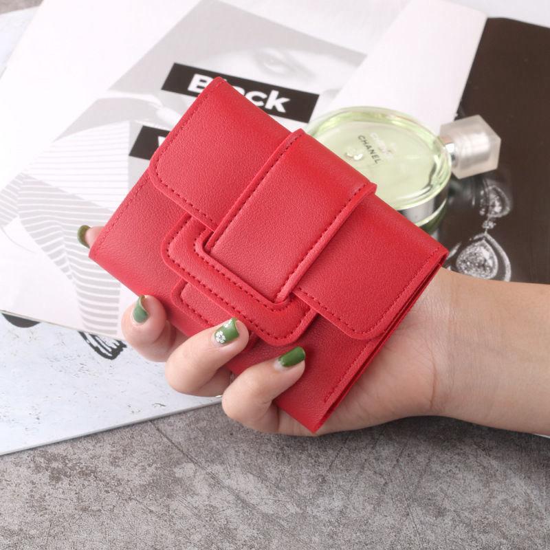 Short Women Wallets Small Slim Luxury Wallet New Fashion Pu Leather Female Purse Designer Money Bag Card Holder, wallets For Girls