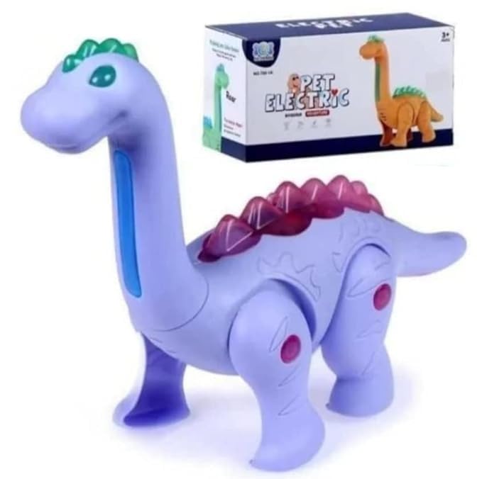 Simulation Electronic Pet Dinosaur Toy Musical Walking Battery Operated Roaring Sound