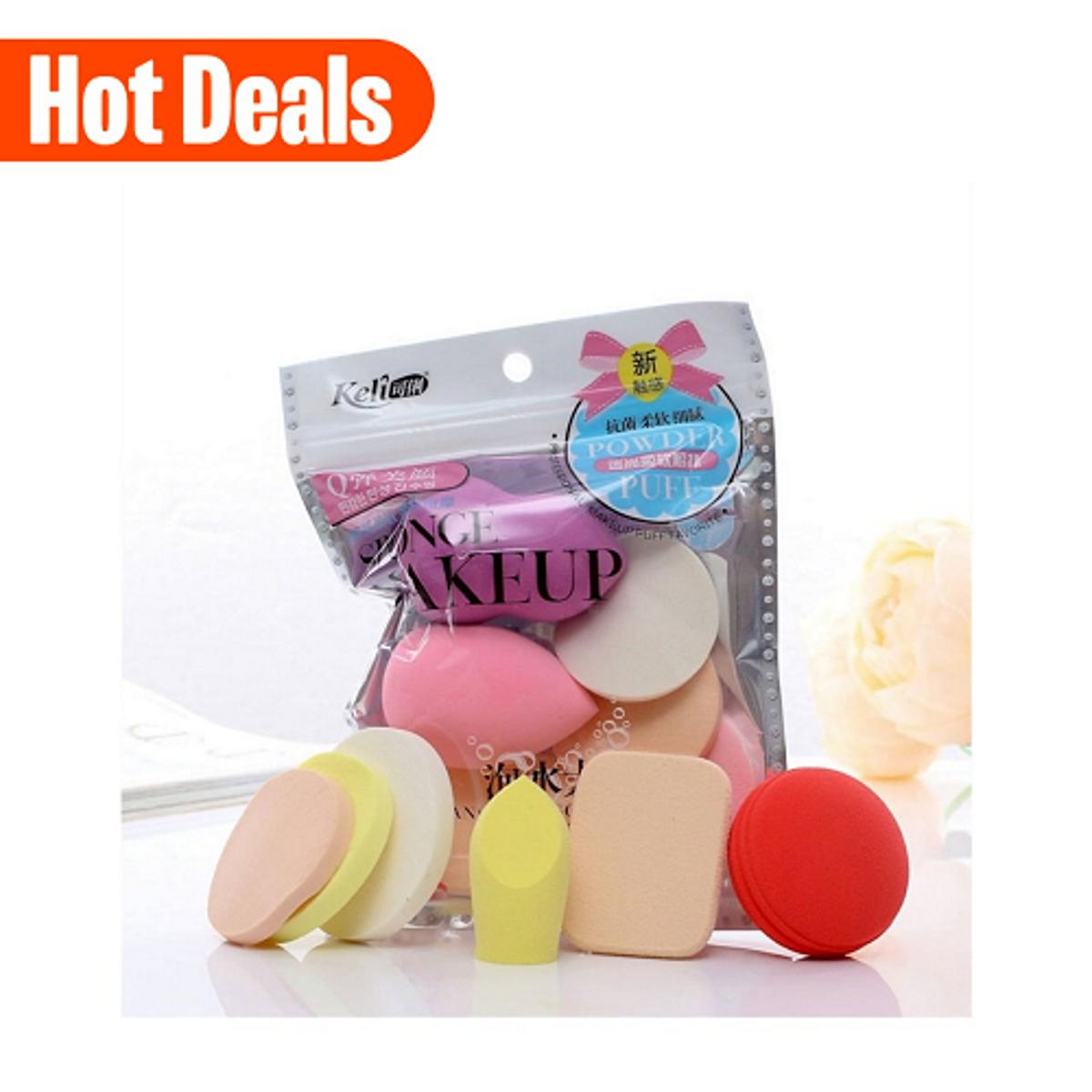 Makeup Sponges Pack of 6 Beauty Blending Sponges Facial Makeup Sponge Cosmetic Powder Puff Makeup Foundation Powder Beauty Blending Sponge
