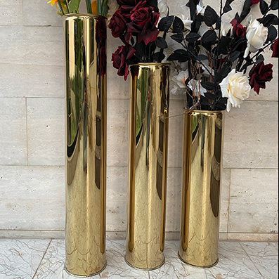 Alur Golden Floor Vase Set