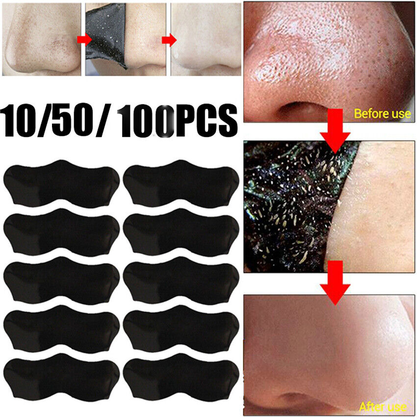 10pcs Nose Blackhead Remover Strips Mask Skin Care Shrink Pore Acne Treatment Mask Deep Nose Pore Cleansing Strips Black Head Remover