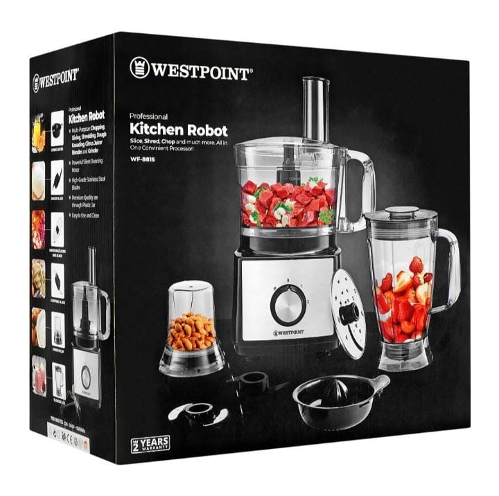 Westpoint Professional Kitchen Robot Wf 8815 Powerful Silent Running Motor 700 Watts