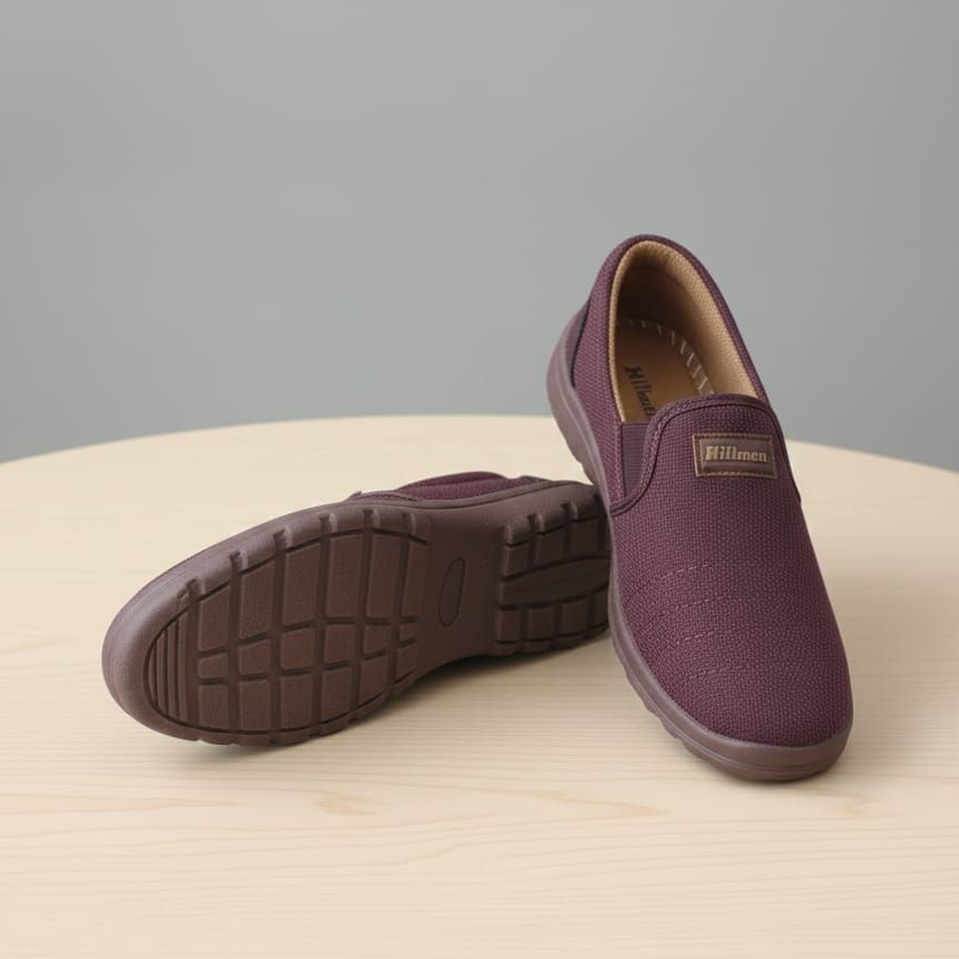 Men’s Comfortable Slip-On Casual Shoes – Soft Fabric & Lightweight Sole