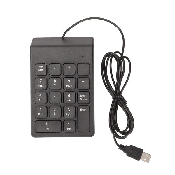 NUM PAD KEYBOARD WITH USB USB Wired Numeric Keypad 18 Keys Portable Number Pad – Fast Data Entry Calculator Keyboard Extension for Laptop & Desktop Computer