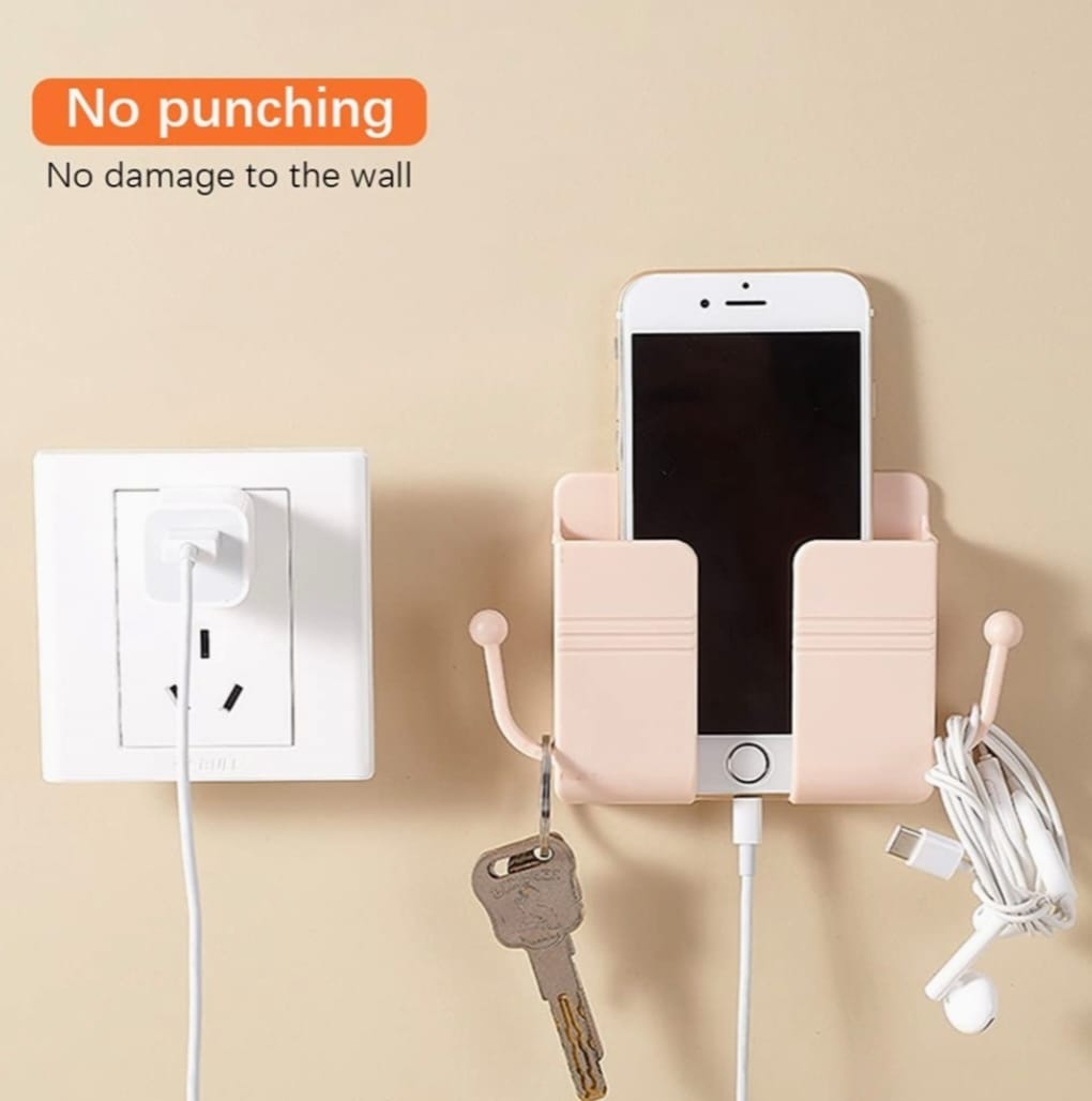 Mobile Holder for Wall, Mobile-Stand, Remote Holder Wall-Mount, Charging Stand, Phone Holder, Holder, Wall Mobile Holder