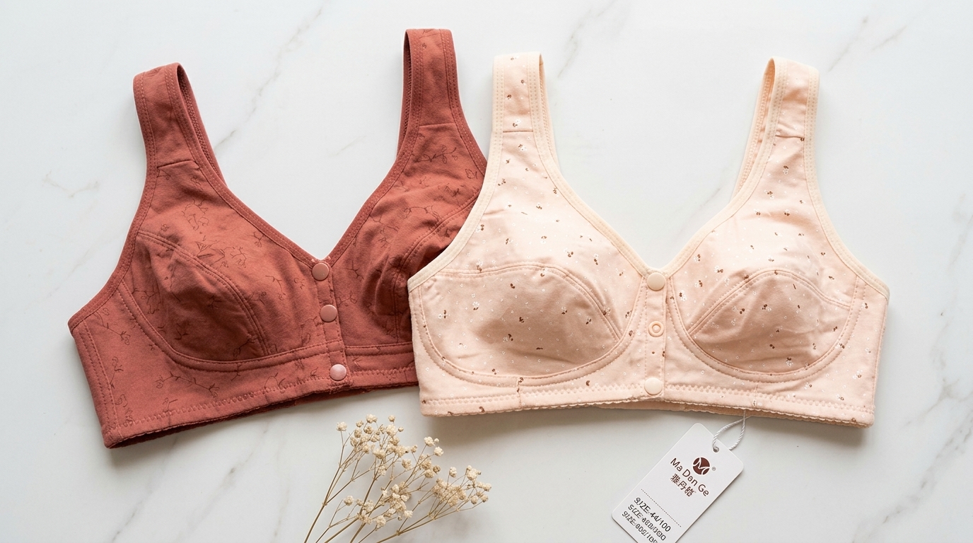 Front Open Breastfeeding Bra - Cotton, Non-Wired | Plus Sizes Maternity & Nursing Bra