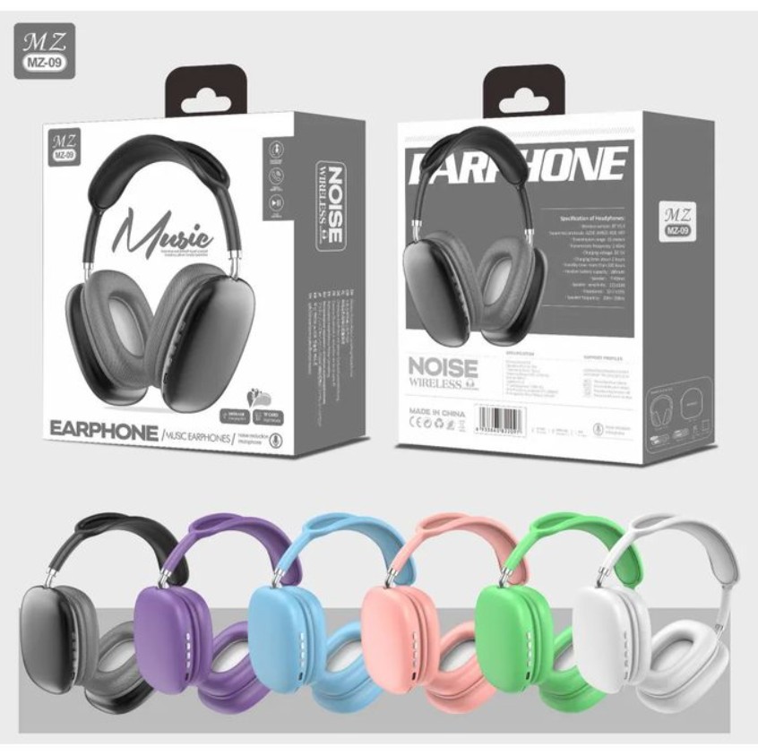 MZ09 Wireless Bluetooth Headphones | Best Premium Casual USE Headphones in Pakistan | Steric Sound Quality | Long Battery Timing