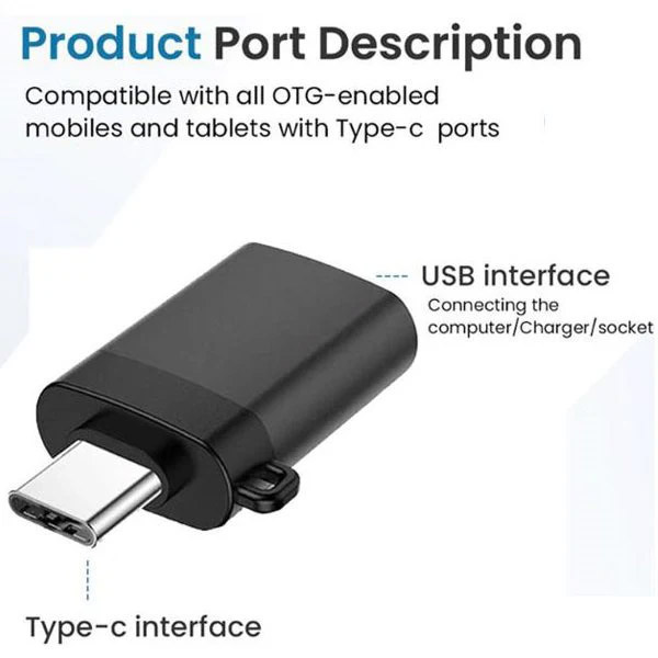 Type C MALE To Usb Female Convertor / Type C to USB OTG Adopter / Type C to USB Convertor