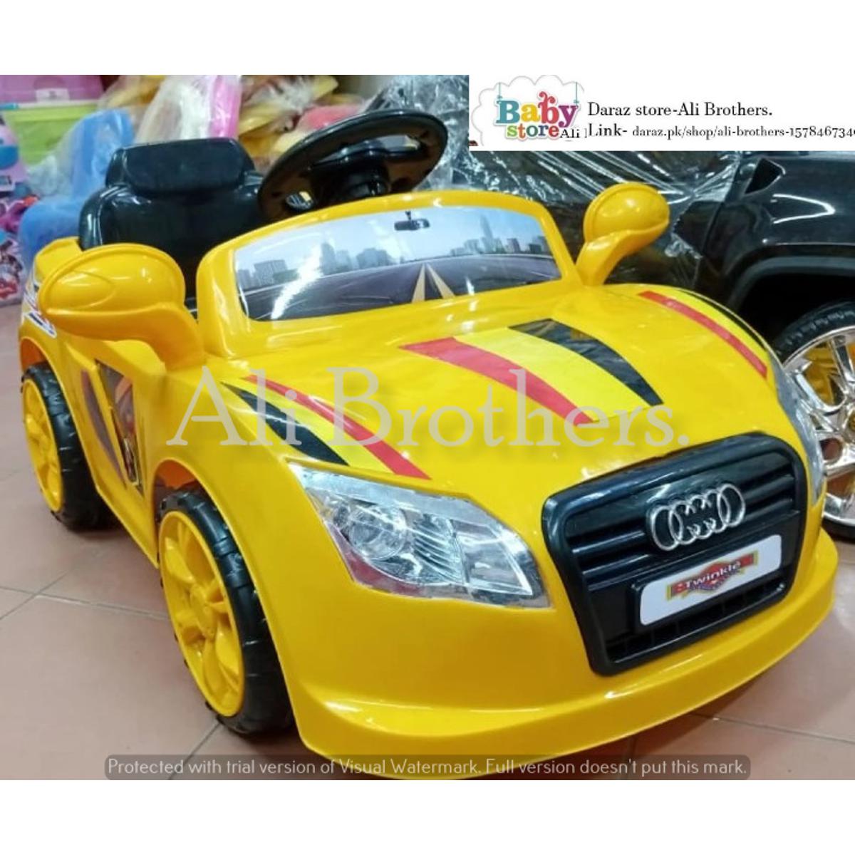 kids Electric Car Remote and Self-Drive, Key Start With Music USB