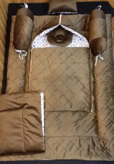 Baby Bister Set – Newborn Crib Bedding with Pillow, Blanket & Bumper | Soft Cotton Baby Bed Set for Boys & Girls