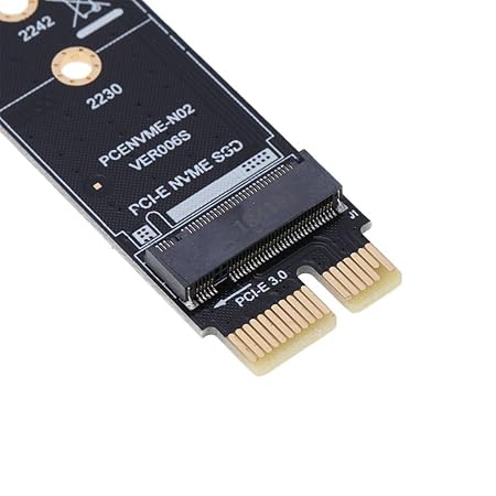 PCIE to M2 Adapter NVMe SSD M2 PCIE X1 Raiser PCI-E PCI Express M Key Connector Internal Solid State Drive