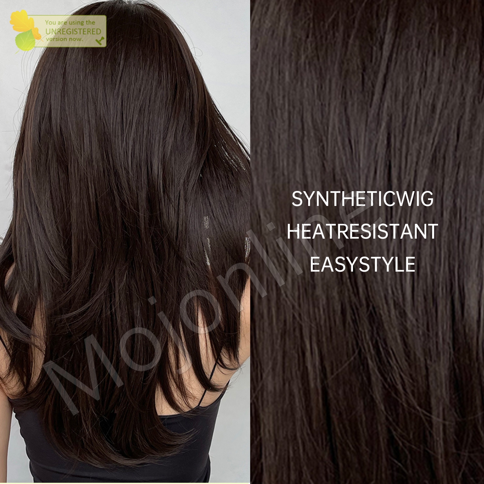 Full Head Wig for Girls | Natural-Looking Free Style Front | Regular Length Synthetic Wig