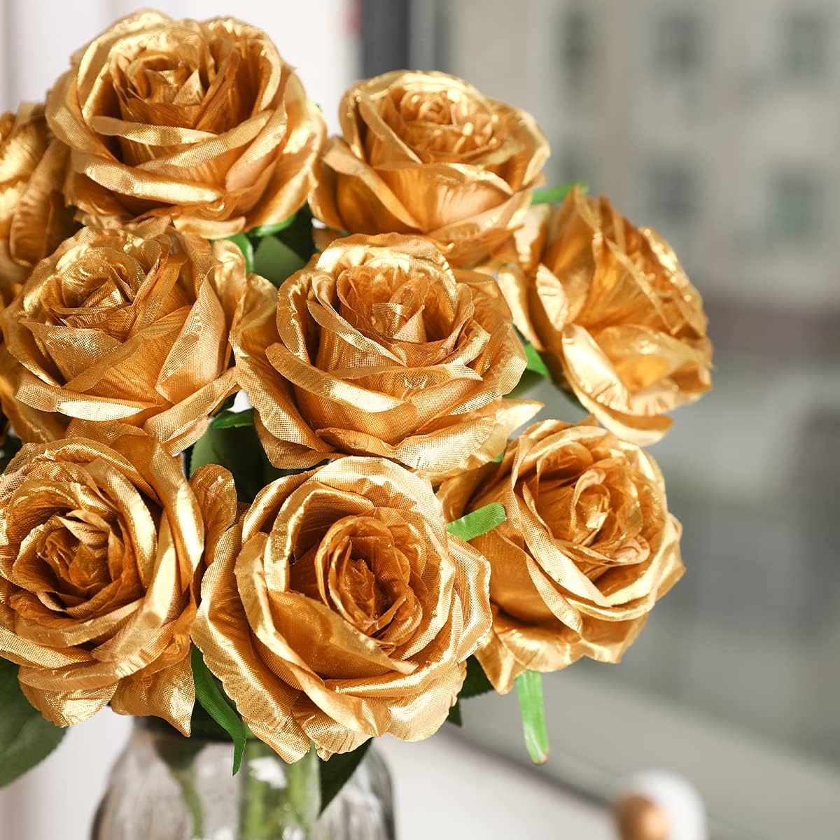 Artificial Rose Bunch Flower silk flower decor home ornaments decorative for wedding party flowers