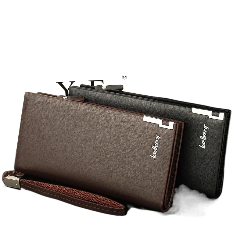 Baellerry Long Wallet for Women, Slim PU Leather Money, Mobile, and Card Holder, Premium Quality, Large Capacity, Button Closure