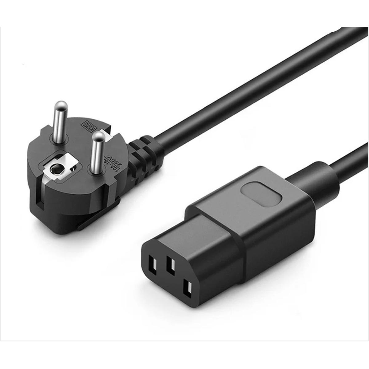 1.5 Meter Power Supply Cable for Computer, PSU, Power Cord for PC & Monitor and  Multi-purpose, Best price in Pakistan
