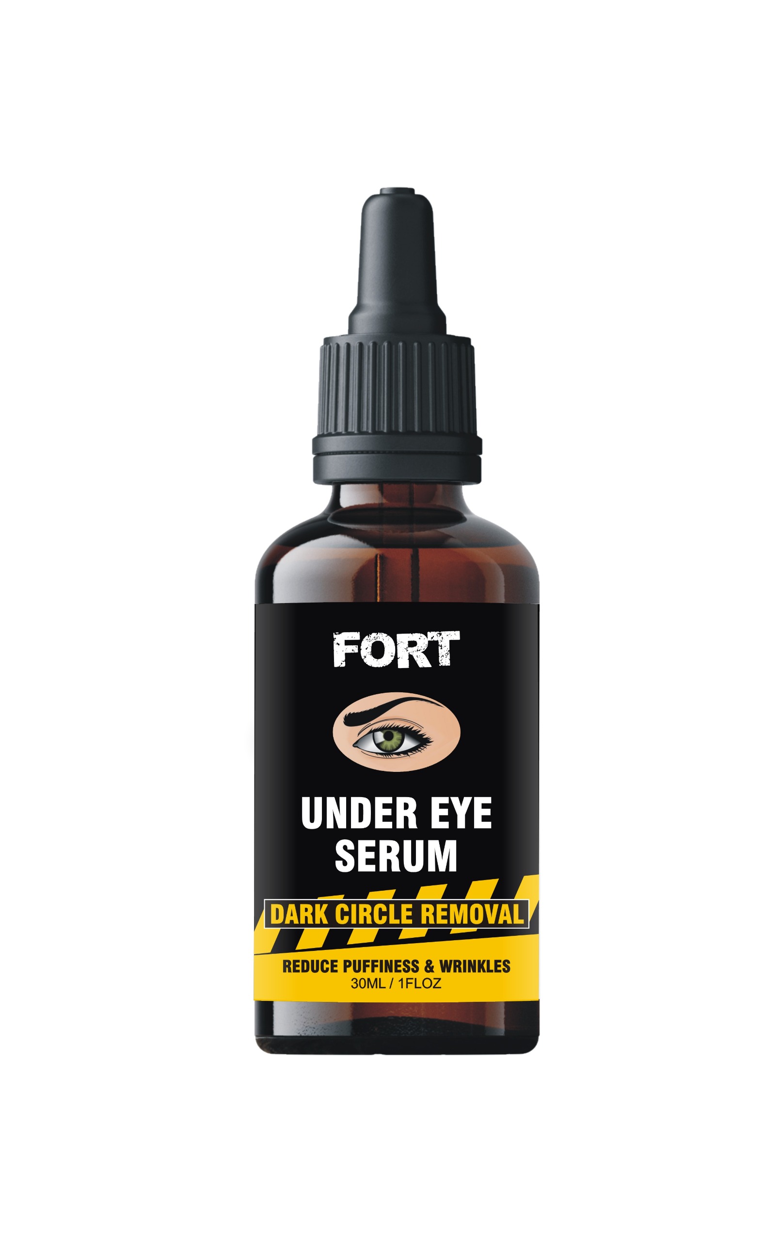 FORT Under Eye Serum for Puffiness, Dark Circles, Fine Lines, Anti-Aging and Wrinkle - 30ml
