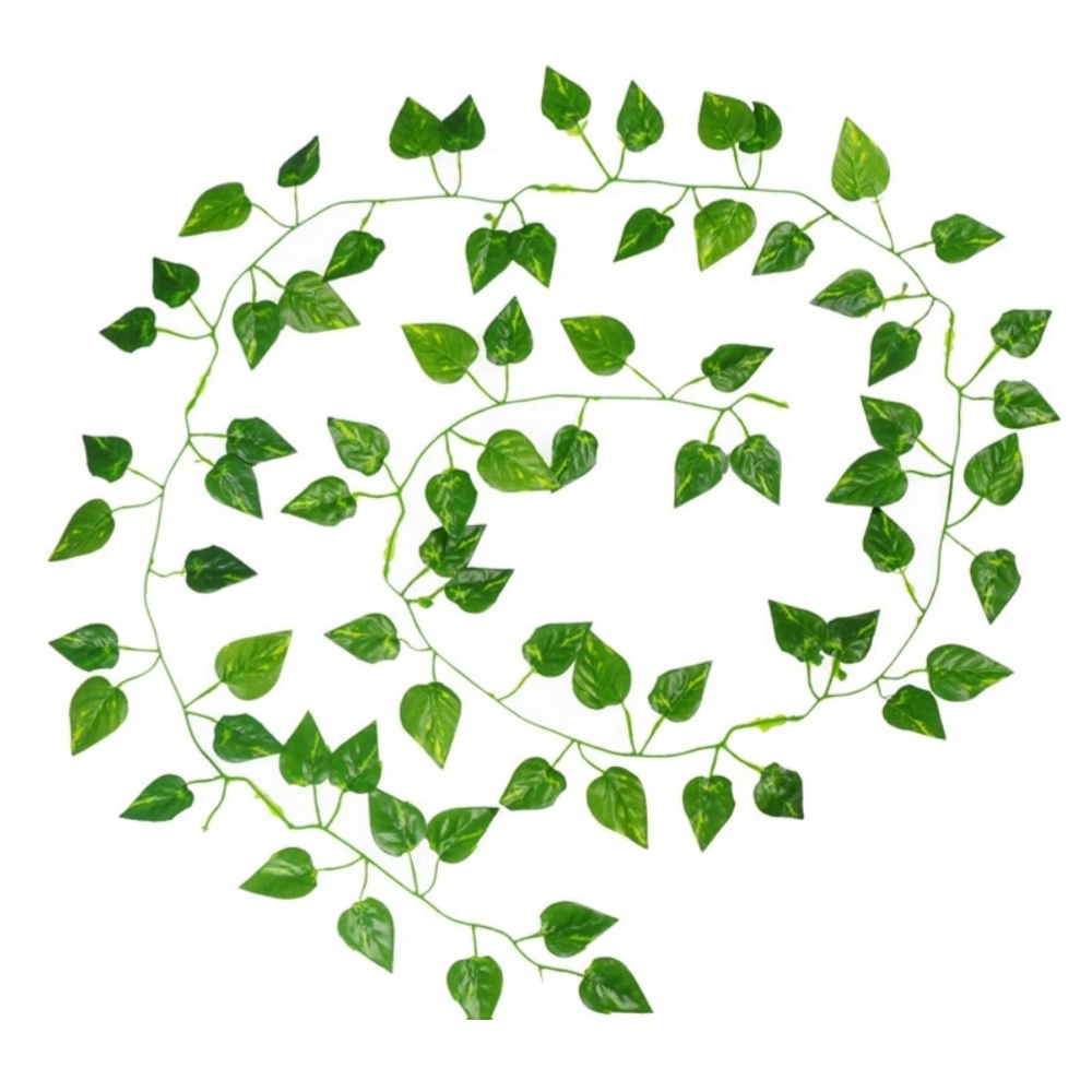 1 pcs 7ft Artificial Money Plant bail Leaves for Decoration - Artificial Leaf Bail Garland for wall Hanging Home Room decoration item