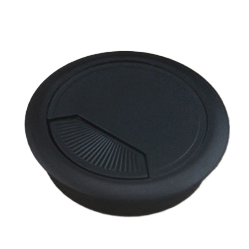 60mm Desk Grommet Wire Hole Cover – Plastic Cable Organizer Cap for Office & Computer Table Available in Black,White and Brown Colour