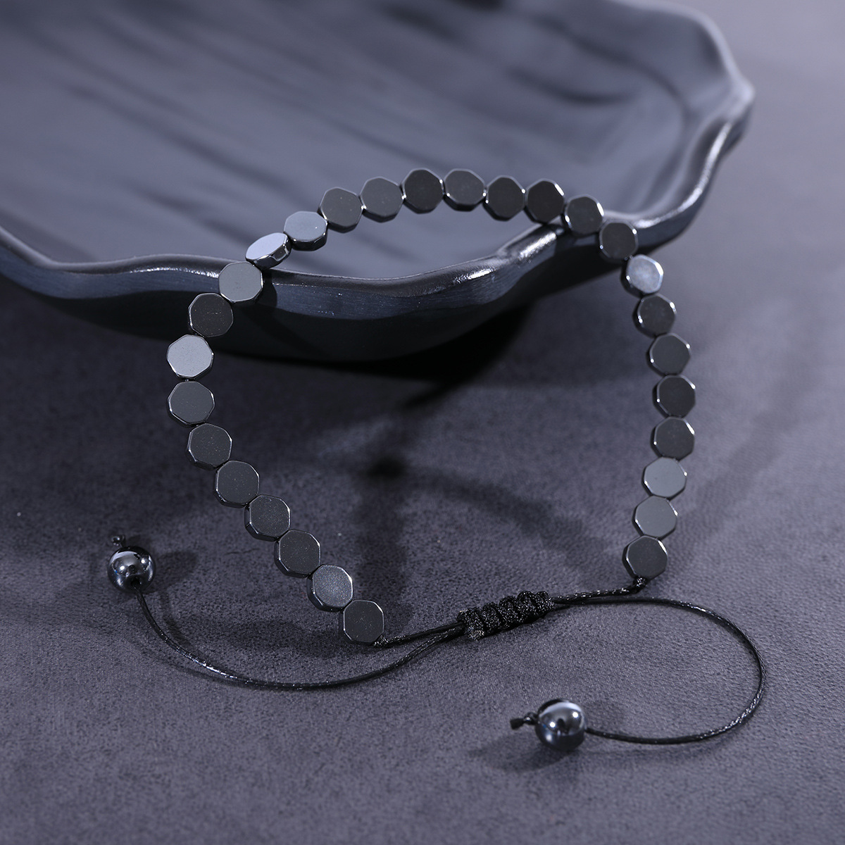 Tungsten Bracelet with Magnetic Stone for Men - Black price in Egypt | Amazon Egypt