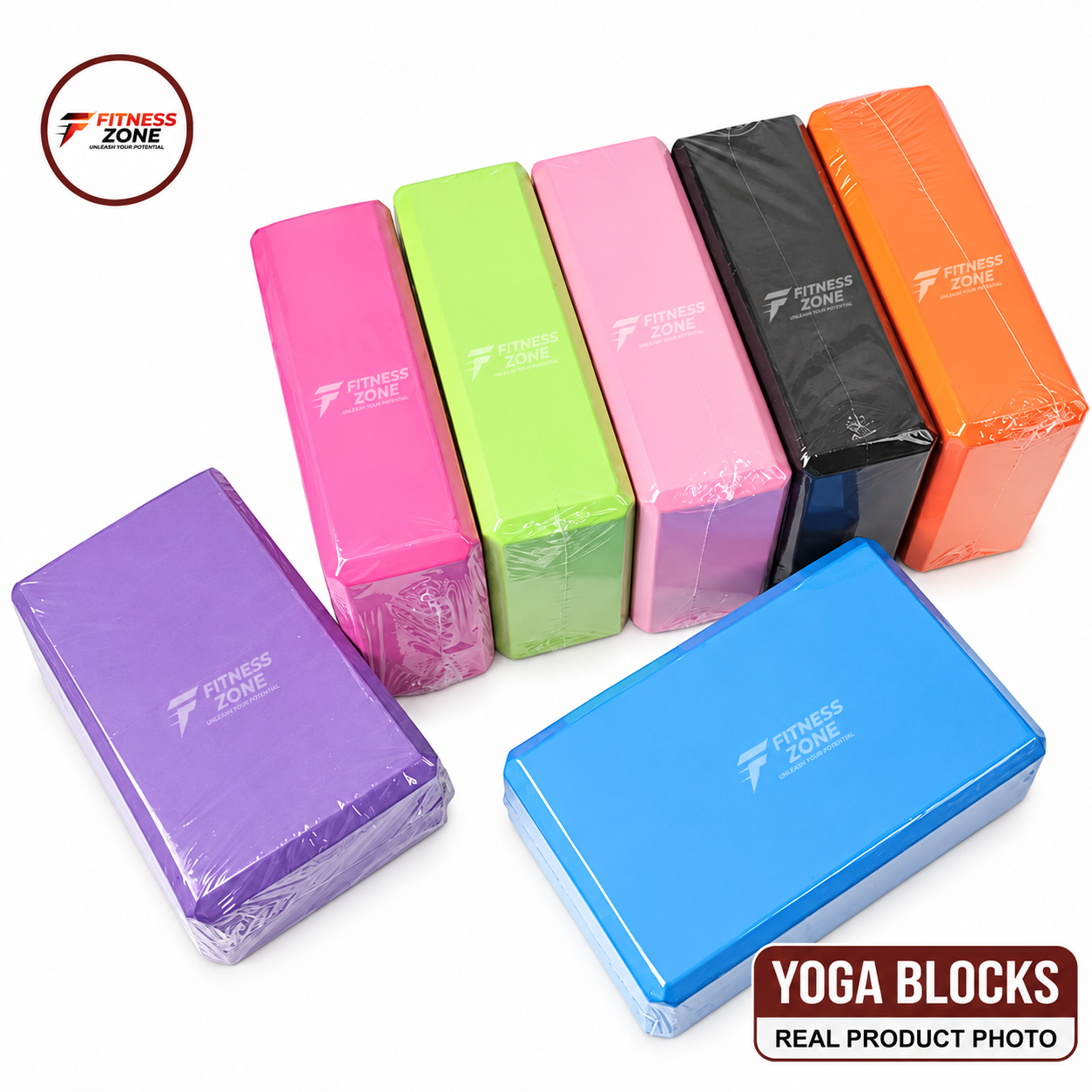 Premium Yoga Blocks, Eco-Friendly Yoga Blocks & EVA Foam Exercise Bricks for Yoga, Pilates, Stretching & Rehab – Non-Slip, Lightweight, Durable