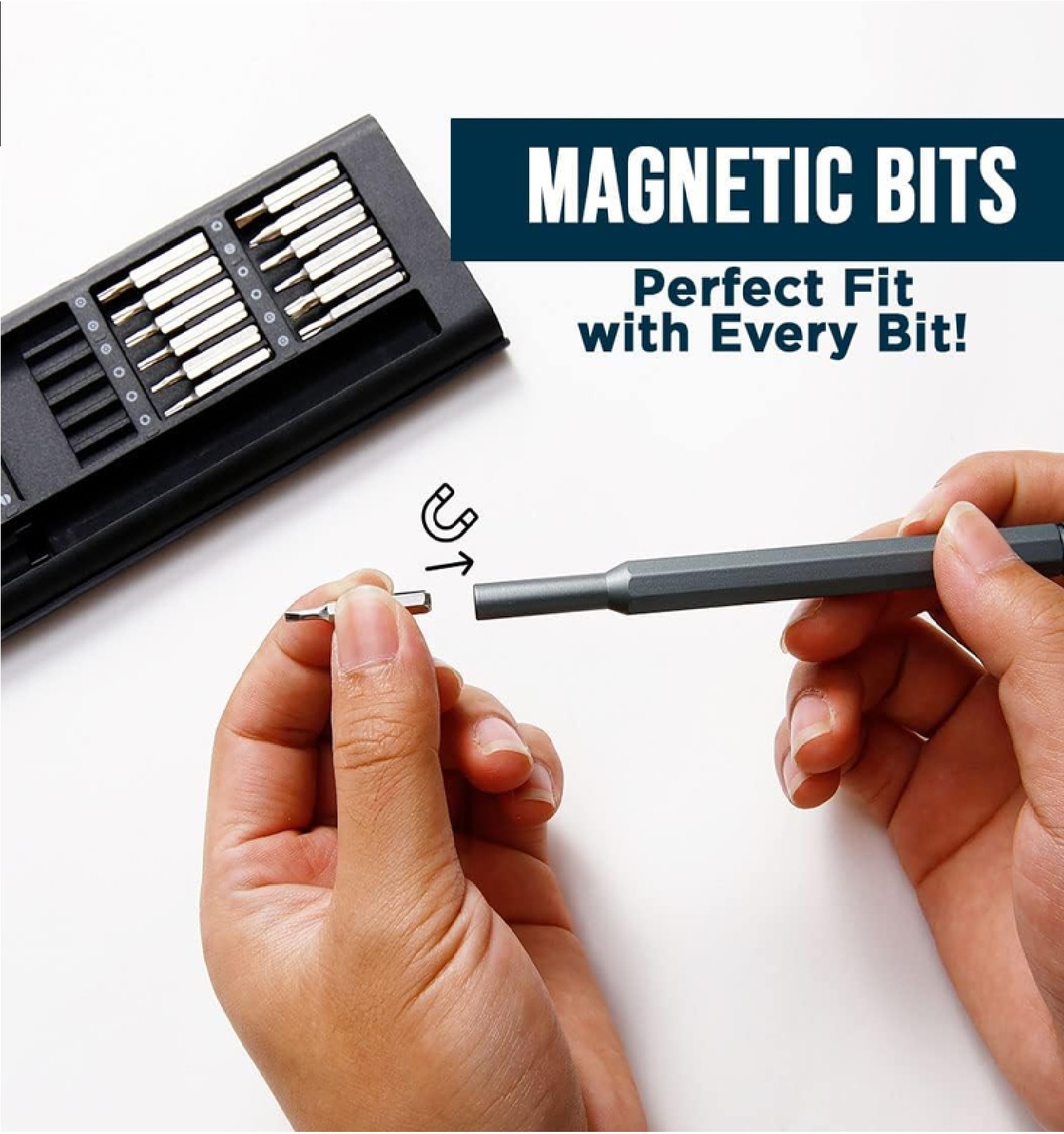 Precision Screw driver Set 24 in 1, Magnetic Driver Bits Set Repair Tool with Alluminum Box Multi-Purpose Screwdriver Set, Professional Repairing Tool Kits