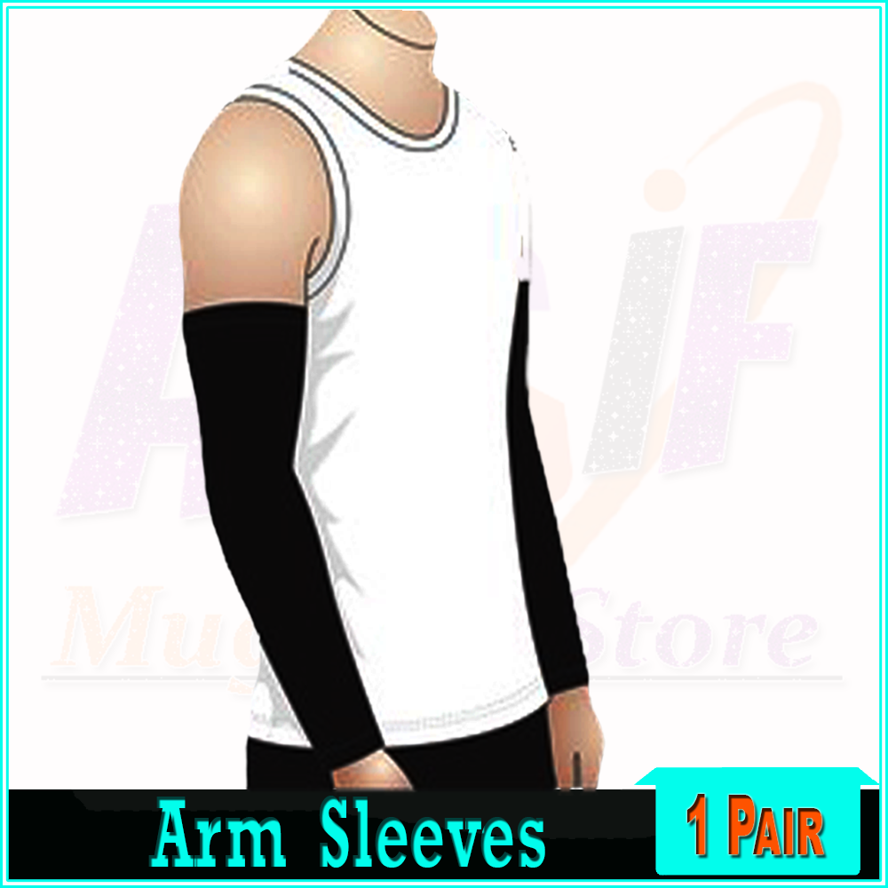 Free Size Auto Fitting Breathable Arms Cover Sleeves for Unisex Golfing Cycling Fishing Jogging Climbing Boating Gardening Basketball Or any Other Sports & Outdoors Activity
