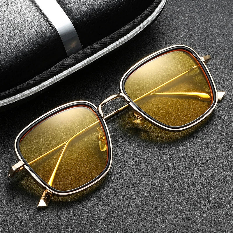 The Kabir Singh Style Sunglasses Men Square Retro Cool Sun Shades Steampunk Style Sun Glasses For Girls And Boys