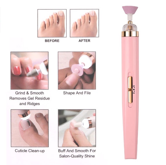 Salon Nails Kit, Electronic Nail File and Full Manicure and Pedicure Tool