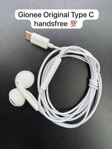 Original Gionee Type C Handsfree Imported | Gionee Original Handsfree Type C | In-Ear Earphones with Mic | Deep Bass USB-C Headset | Best for Gaming & Music | Compatible with All Type-C Devices