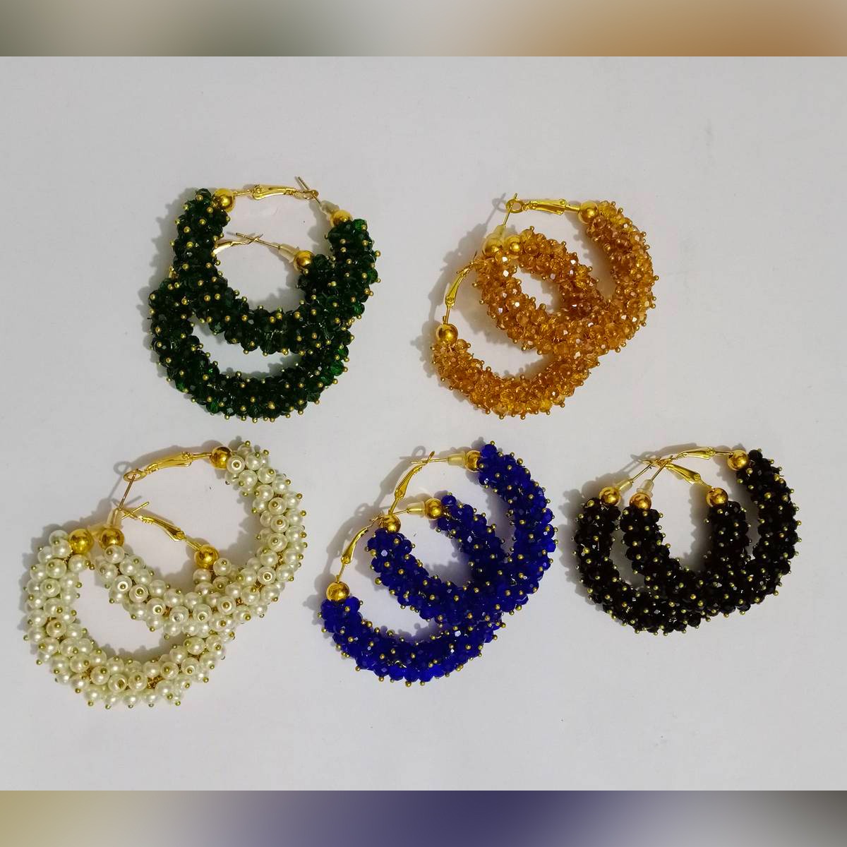Trendy Crystal Stone Jhumka Earrings - Traditional & Stylish